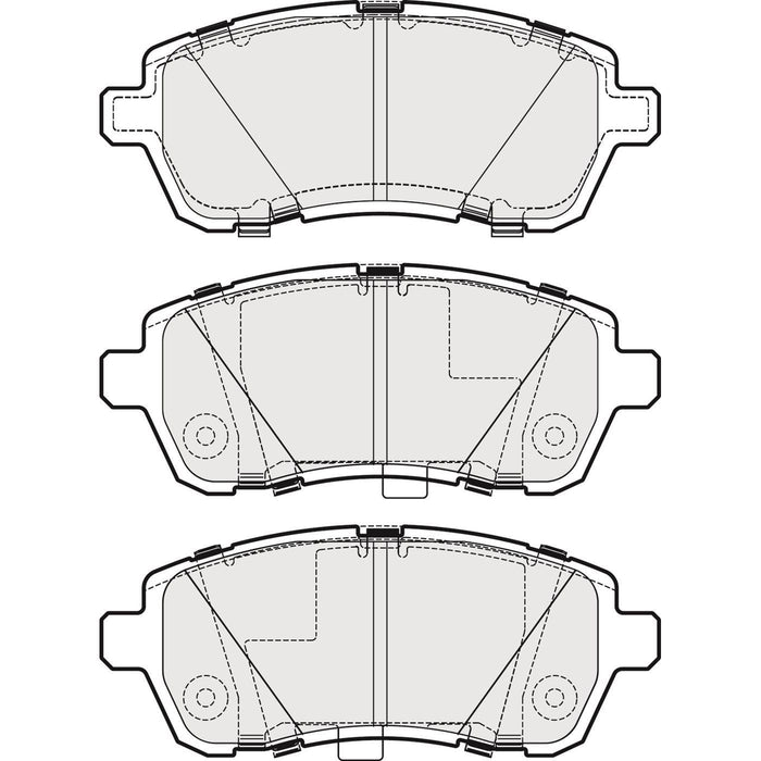 Apec Brake Pads Front Fits Ford Fiesta