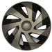 4 x Graphite Grey Wheel Trims Hub Caps 15" fits Toyota Prius Avensis Aygo Yaris UKB4C  - Dynamic Drive