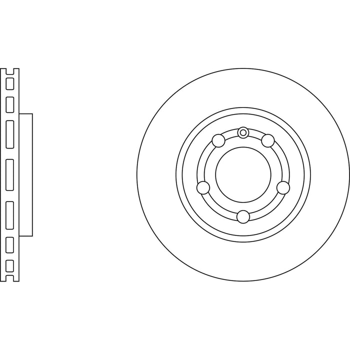 Genuine APEC Rear Brake Discs & Pads Set Vented for Audi TT