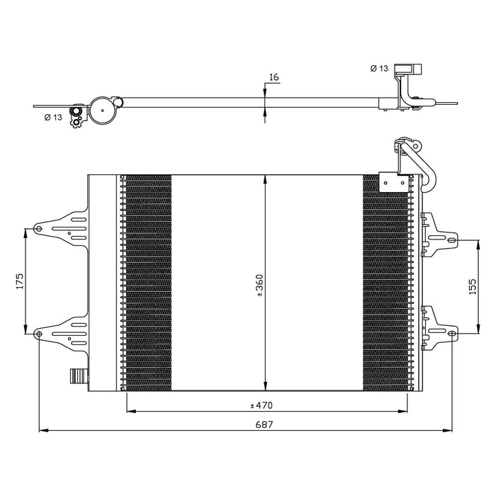 NRF Condenser 35480