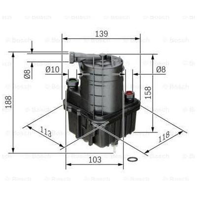 Genuine Bosch Car Fuel Filter N7016 fits Renault Clio dCi - 1.5 - 05-12 04509070