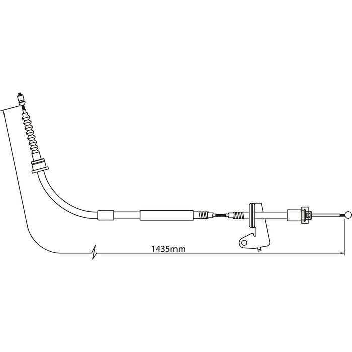 Apec Brake Cable Rear Right Fits Mini