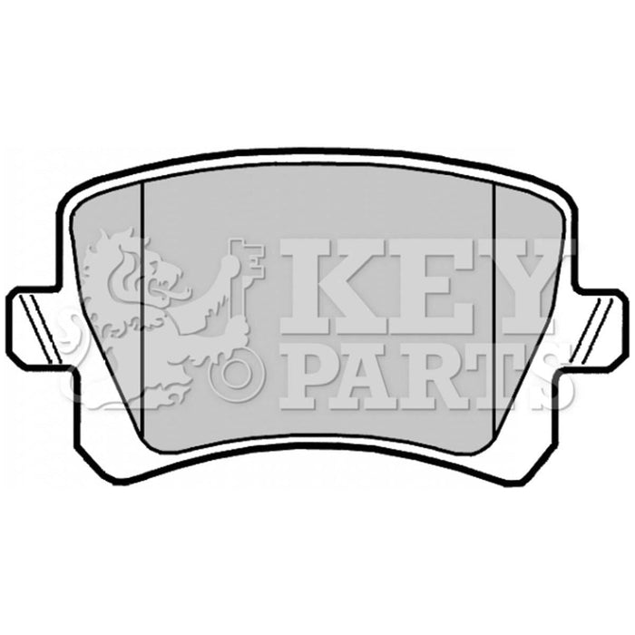 Genuine Key Parts KBP2044 Rear Brake Pads (TRW)