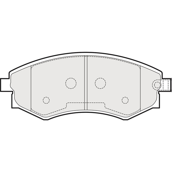 Genuine APEC Front Brake Discs & Pads Set Vented for Ssangyong Rexton