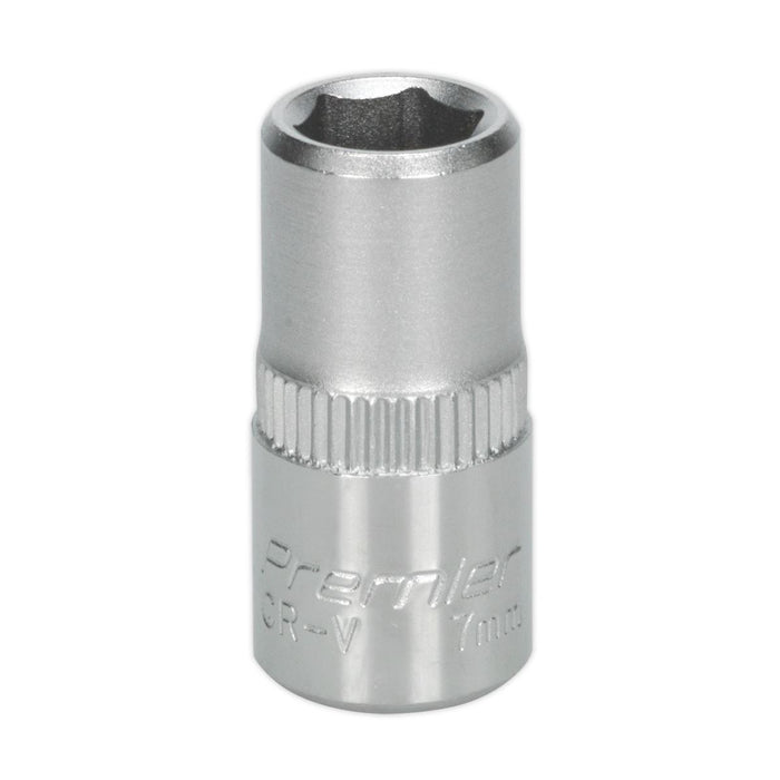 Sealey WallDrive Socket 7mm 1/4"Sq Drive S1407 Sealey  - Dynamic Drive