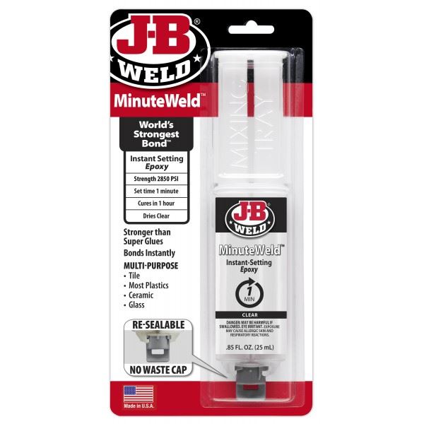 J-B Weld J-B Weld Minute Weld Syringe - Pack of 6