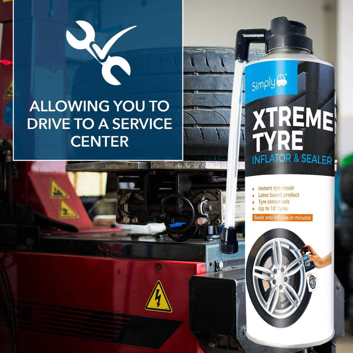 2 x Car Tyre Seals & Inflates Instant Sealant Inflator Puncture Weld Repair Simply  - Dynamic Drive