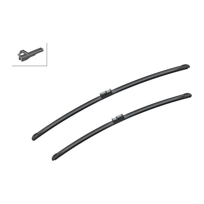 Windscreen Wiper Blade Blades Set 2004 Onward BOSCH AEROTWIN for Renault Modus