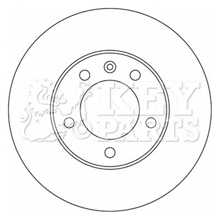 Genuine Key Parts KBD5722S Brake Disc Single (Front) Key Parts  - Dynamic Drive