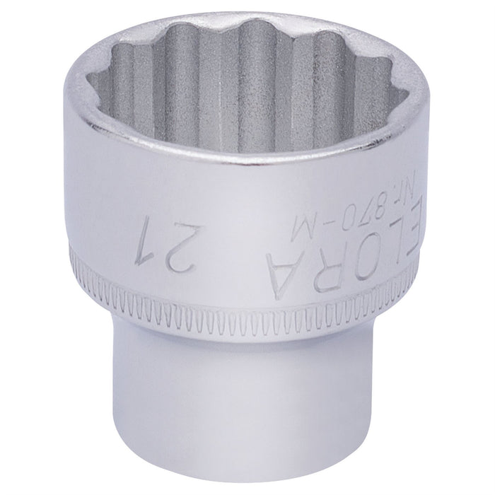 Draper Elora Bi-Hexagon Socket, 3/8" Sq. Dr., 21mm 25979 Draper  - Dynamic Drive