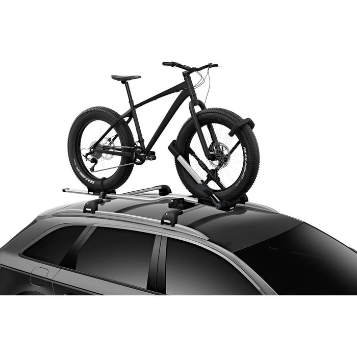 Thule UpRide roof top bike rack wheel mount black/aluminium Roof bike rack