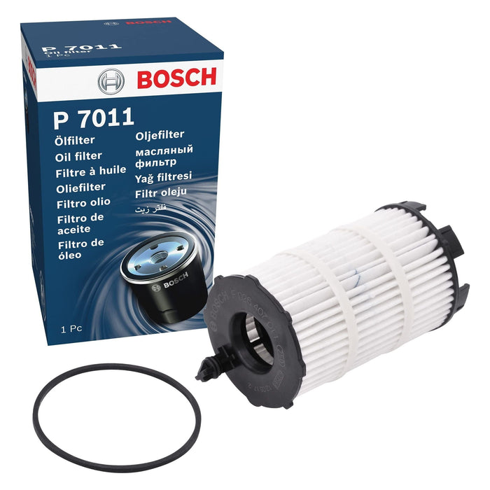 Bosch Car Oil Filter P7011 fits Audi A4 RS4 Quattro FSi - 4.2 - 12-15 F026407011