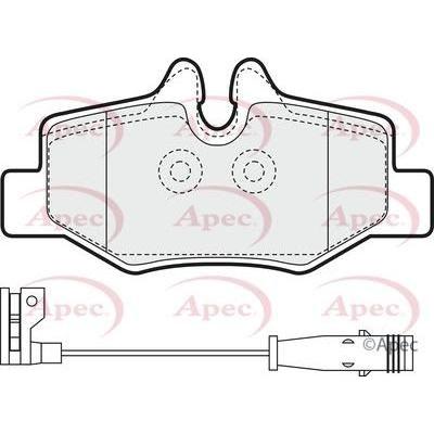 Apec Brake Pads Rear Fits Mercedes Viano Vito