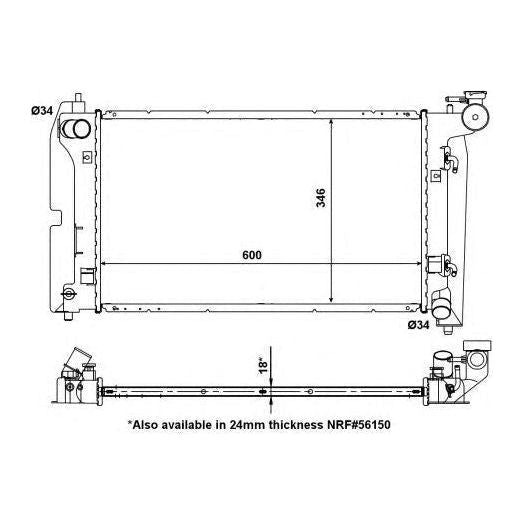 NRF Radiator 53325