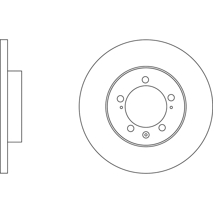 Apec Brake Disc Rear Fits Suzuki Sx4 Vitara