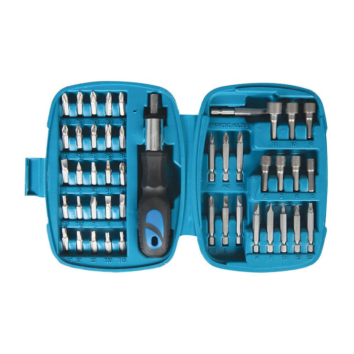 Silverline Ratchet Screwdriver Bit & Socket Set 45pce 45pce Silverline  - Dynamic Drive