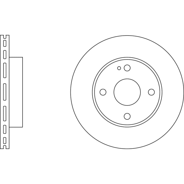 Genuine APEC Front Brake Discs & Pads Set Vented for Mazda 323 S