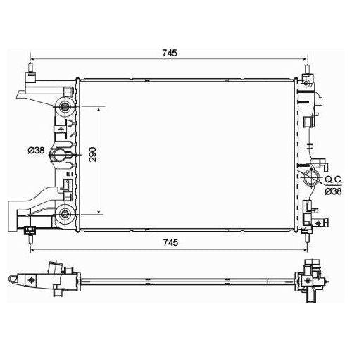 NRF Radiator 53122