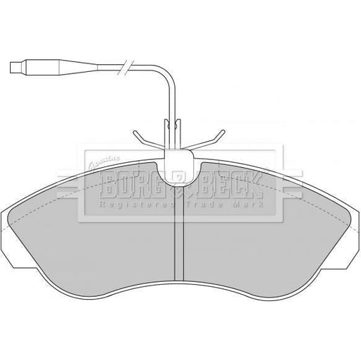 Genuine Borg & Beck Brake Pads fits PSA BoxerRelay 6941099 BBP1430 Borg & Beck  - Dynamic Drive