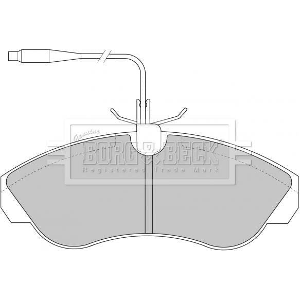 Genuine Borg & Beck Brake Pads fits PSA BoxerRelay 6941099 BBP1430 Borg & Beck  - Dynamic Drive