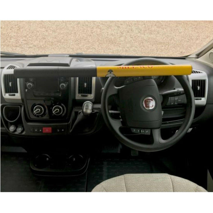 Milenco Commercial Motorhome Van High Security Steering Wheel Lock 0512 Yellow Milenco  - Dynamic Drive