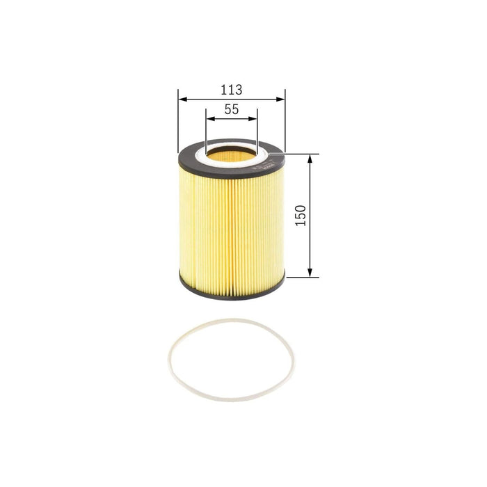 Bosch Cv Oil Filter P7046 (Hgv) fits DAF XF 95.430 - 12.6 4x2 - 02-06 F026407046