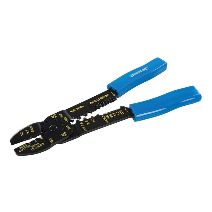 Silverline Crimping & Stripping Pliers 230mm Silverline  - Dynamic Drive