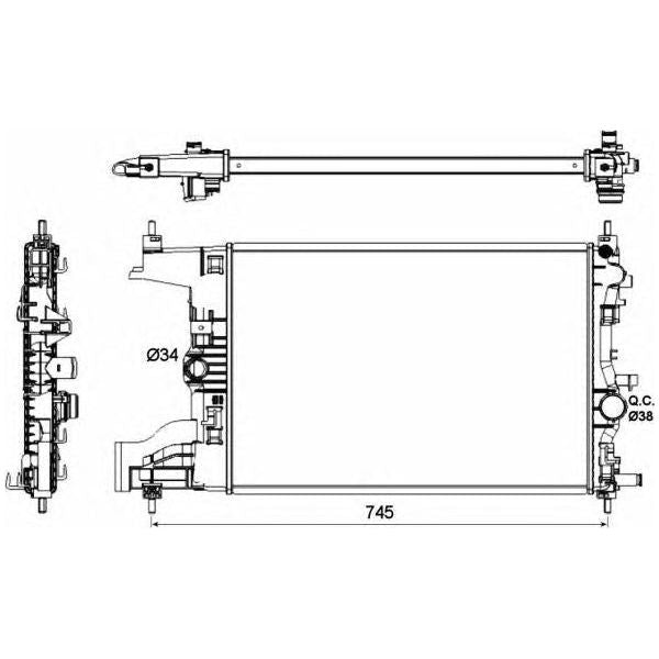 NRF Radiator 53148