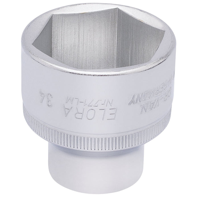 Draper Elora Hexagon Socket, 1/2" Sq. Dr., 34mm 15323