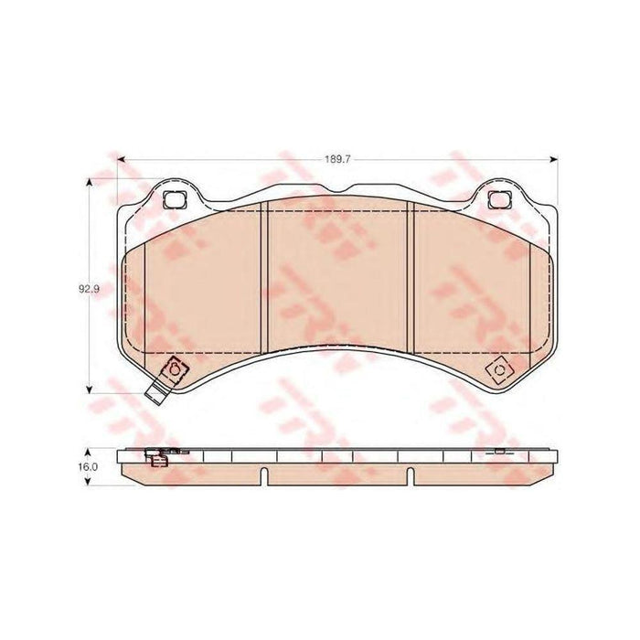 Trw Brake Pads (Front) (R90) GDB4450