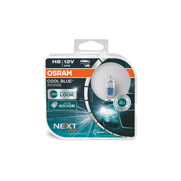 Osram COOL BLUE INTENSE H8, up to 4,800K, halogen headlight lamp, LED look, duo Osram  - Dynamic Drive