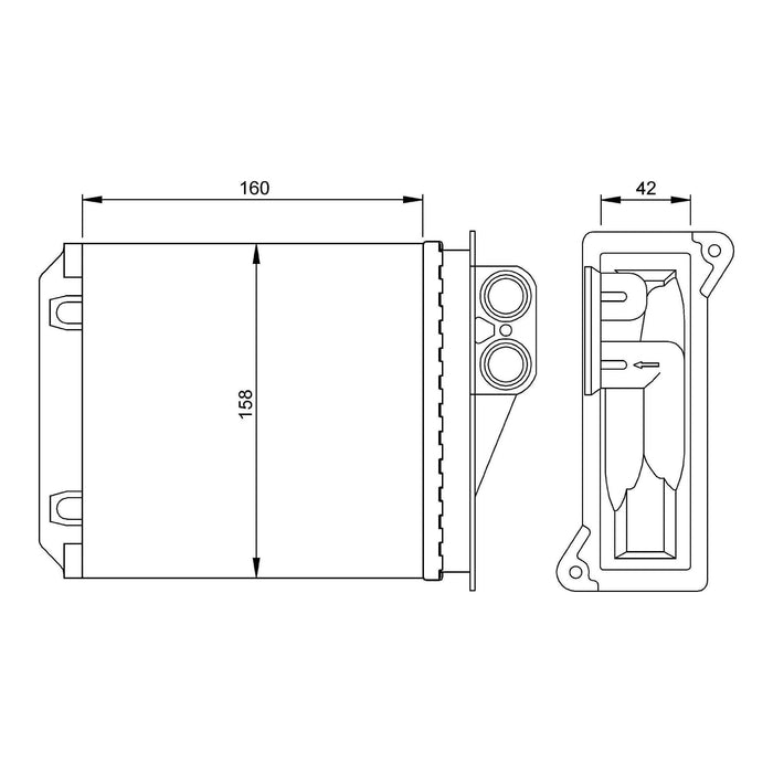 NRF Heater Radiator 54236