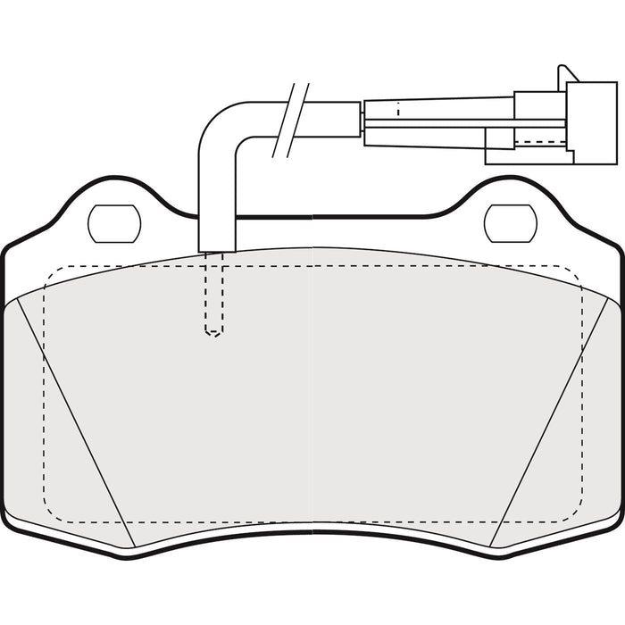 Apec Brake Pads Front Fits Ferrari 360