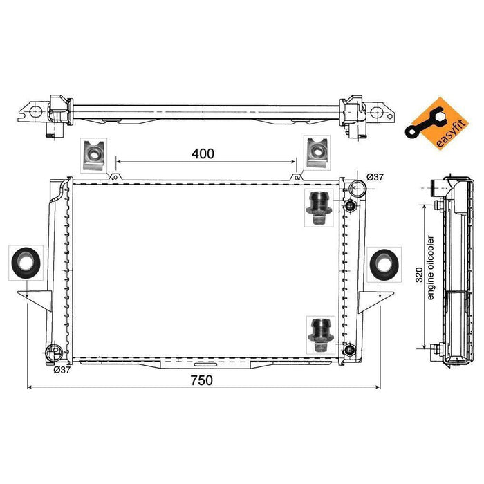 NRF Radiator 529509