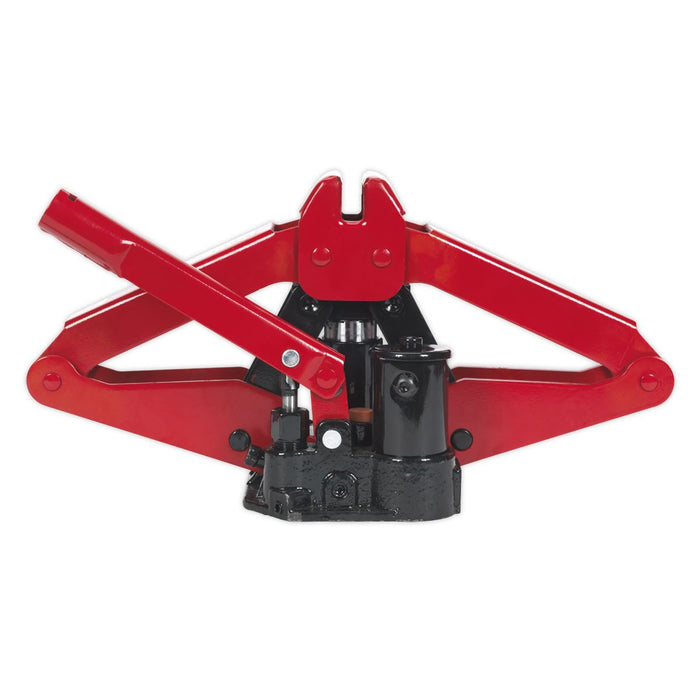 Sealey 700kg Hydraulic Scissor Jack in Case Emergency Car Lift Wind Up Garage Sealey  - Dynamic Drive