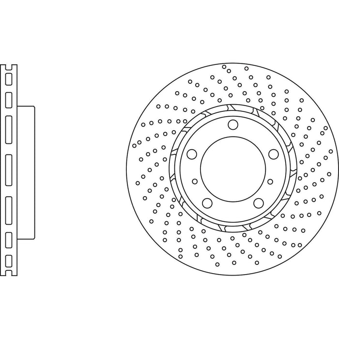 Apec Brake Disc Front Left Fits Porsche Boxster Cayman Handed Near-Side