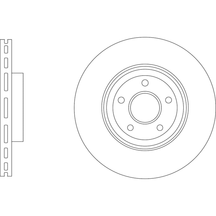 Genuine APEC Front Brake Disc & Pads Set Vented for Ford Kuga