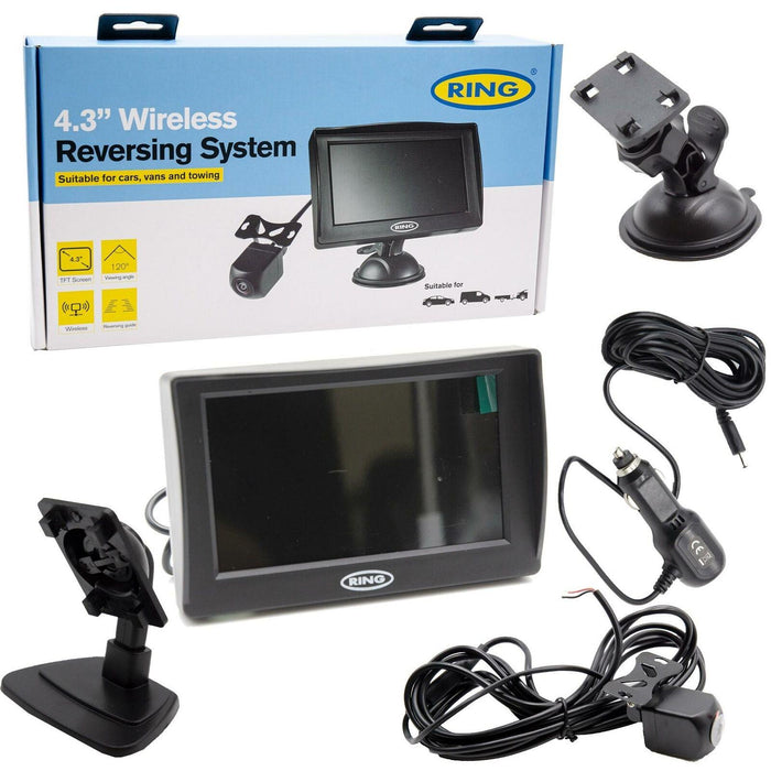 Ring RBGW430 12V/24V Digital Wireless Colour 4.3" Reversing Reverse Camera Kit