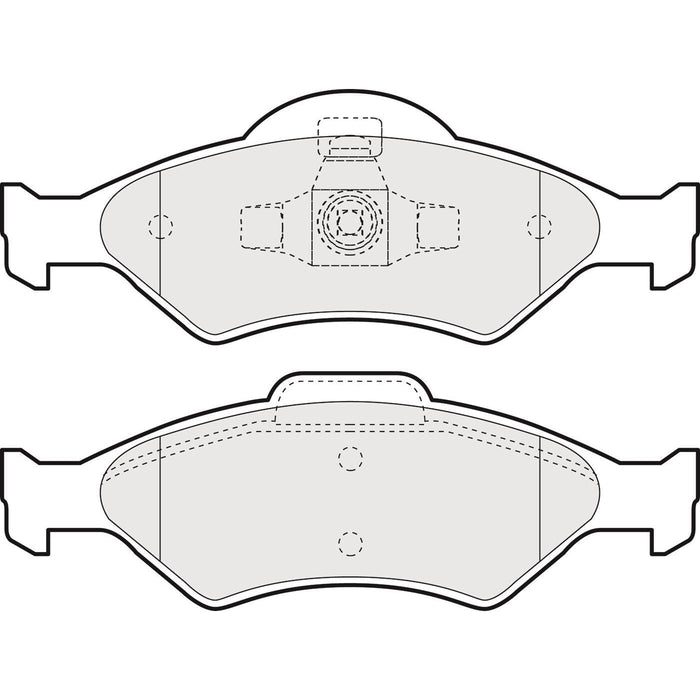 Apec Brake Pads Front Fits Ford Courier Fiesta Ka