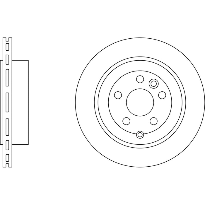 Genuine APEC Rear Brake Discs & Pads Set Vented for Land Rover Freelander 2