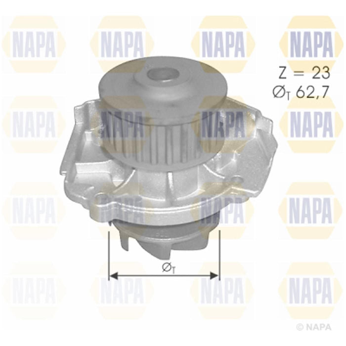 Genuine NAPA Water Pump for Alfa Romeo Fiat Lancia Abarth 46520401