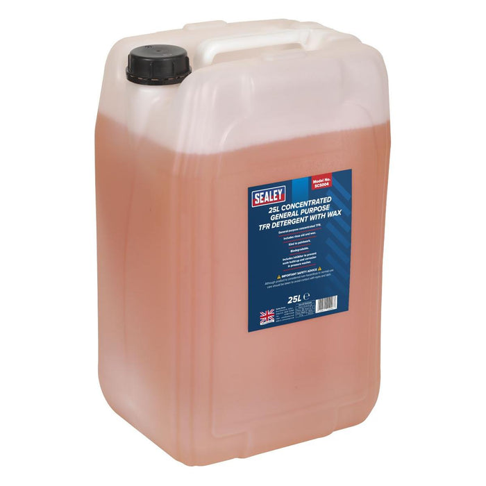 Sealey TFR Detergent with Wax Concentrated 25L SCS004 Sealey  - Dynamic Drive