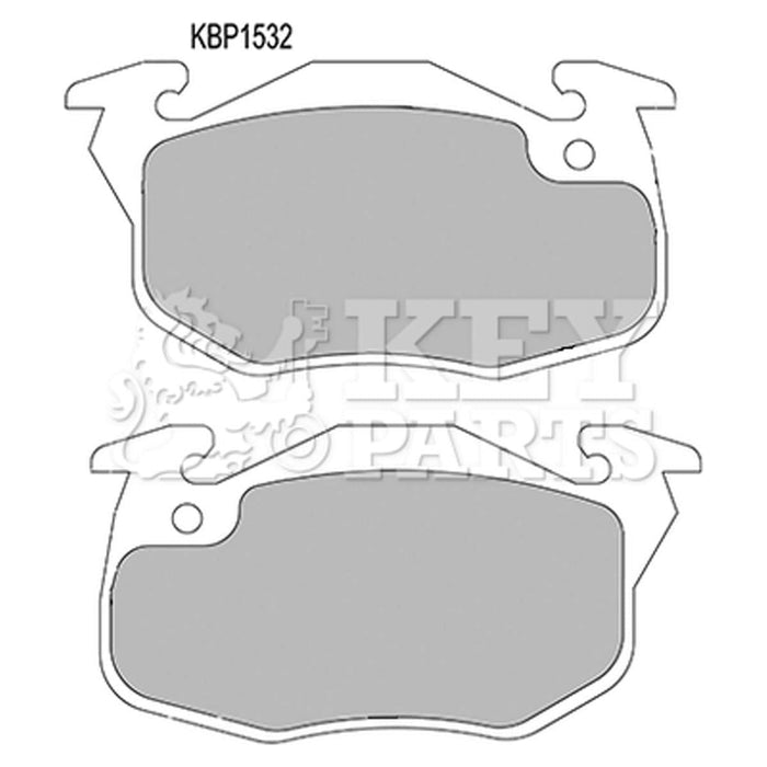 Genuine Key Parts KBP1532 Front Brake Pads (Bendix)