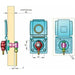 Bullfinch Caravan Black BBQ Gas point and Quick Release Plug in tail connector Bullfinch  - Dynamic Drive