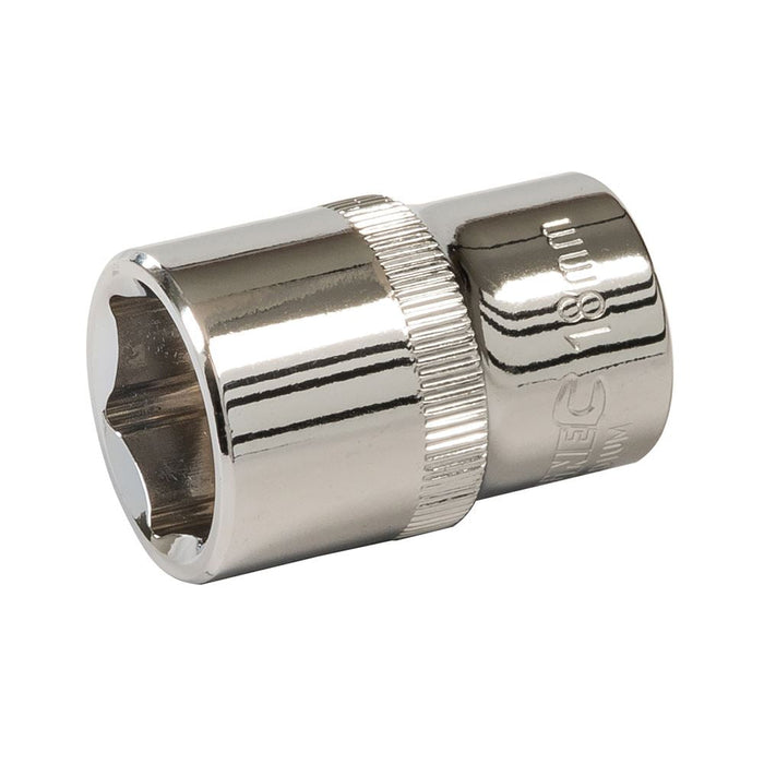 Silverline Socket 1/2" Drive 6pt Metric 18mm Silverline  - Dynamic Drive