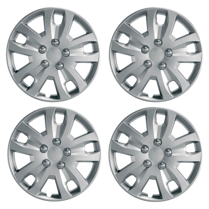 Set of 4 Wheel Trims Hub Caps 14" Covers fits fits Suzuki Alto Wind Celerio UKB4C  - Dynamic Drive