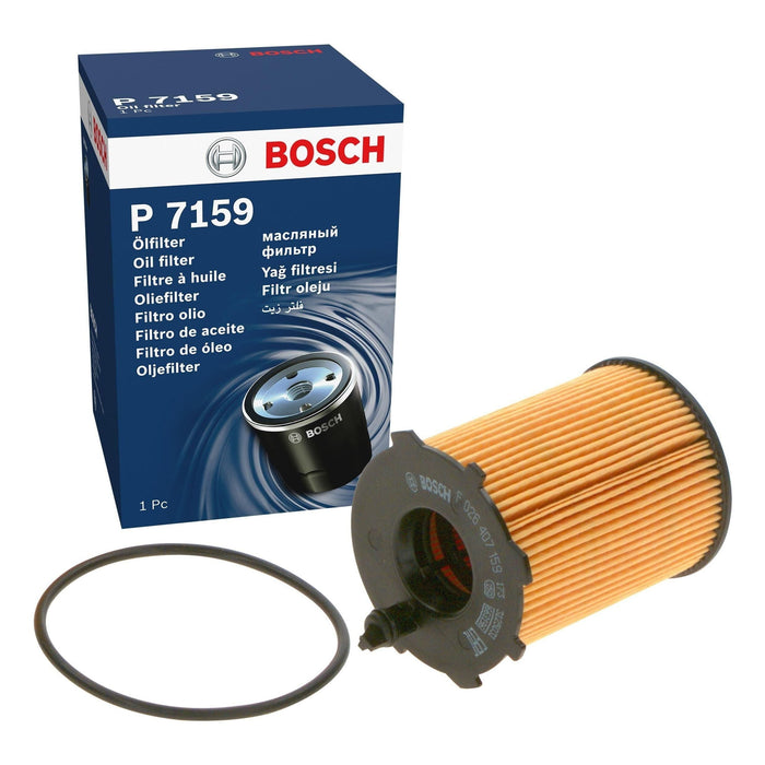 Genuine Bosch Car Oil Filter P7159 fits Fiat 500 - 0.9 - 10- F026407159