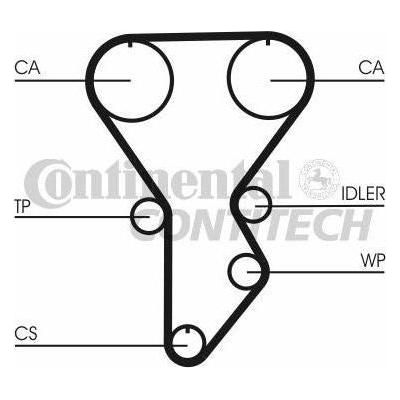 Genuine Continental ContiTech Timing Belt Kit fits MazdaKia CT790K1 ContiTech  - Dynamic Drive