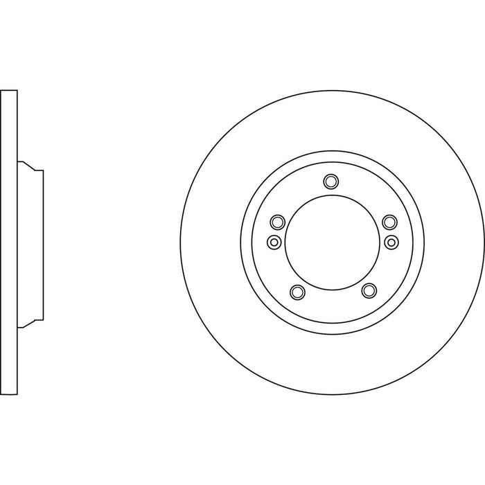 Genuine APEC Rear Brake Discs & Pads Set Solid for Kia Soul