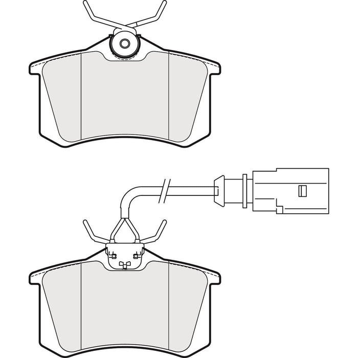 Apec Brake Pads Rear Fits Audi Rs4